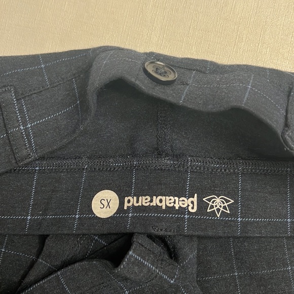 Betabrand plaid boot cut pull on yoga dress pants - Picture 4 of 5